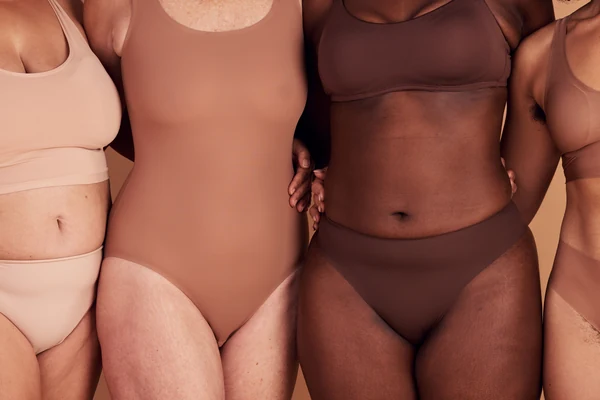 Diverse women celebrating body positivity and wellness